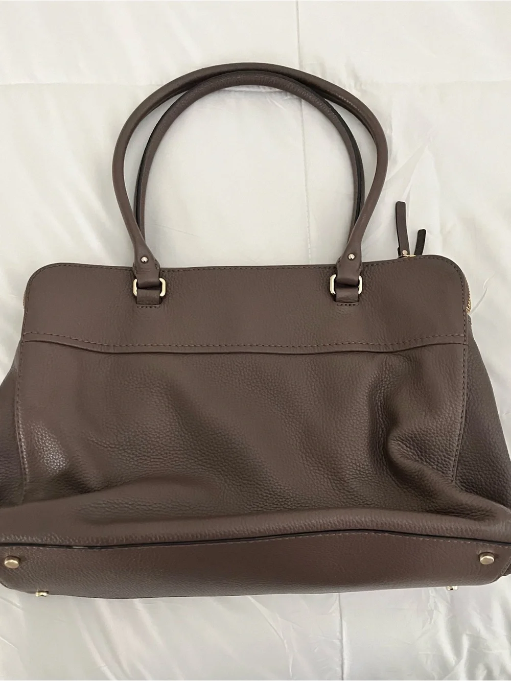Kate Spade brown pebbled leather handbag